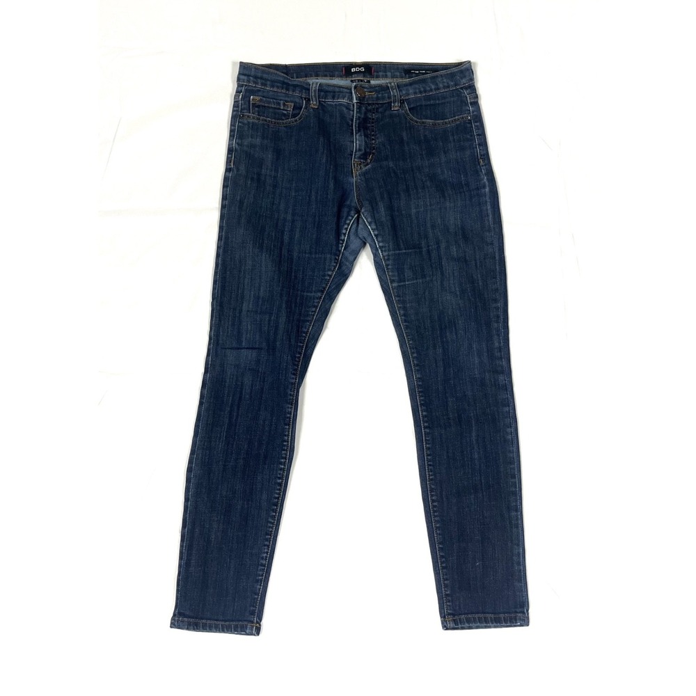 GUC BDG Twig Ankle Women's Size 30x29 Mid Rise Skinny Blue Stretch Denim Jeans